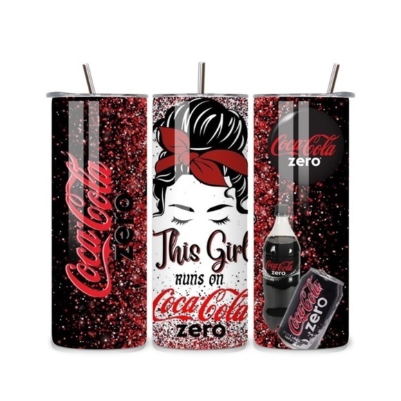 Handmade Other - Coke Zero 20oz Stainless Steel Tumbler